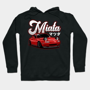 Miata MX-5 NA Red Hoodie